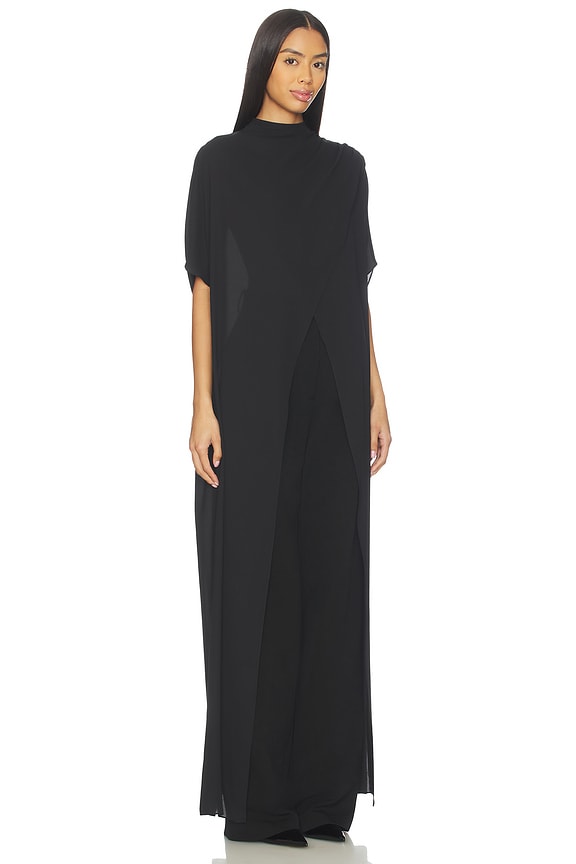 view 2 of 4 Mock Neck Maxi Top in Black