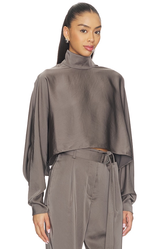 view 2 of 4 Caftan Top in Steel