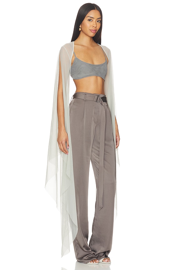 view 2 of 4 Mesh Shrug in Silver