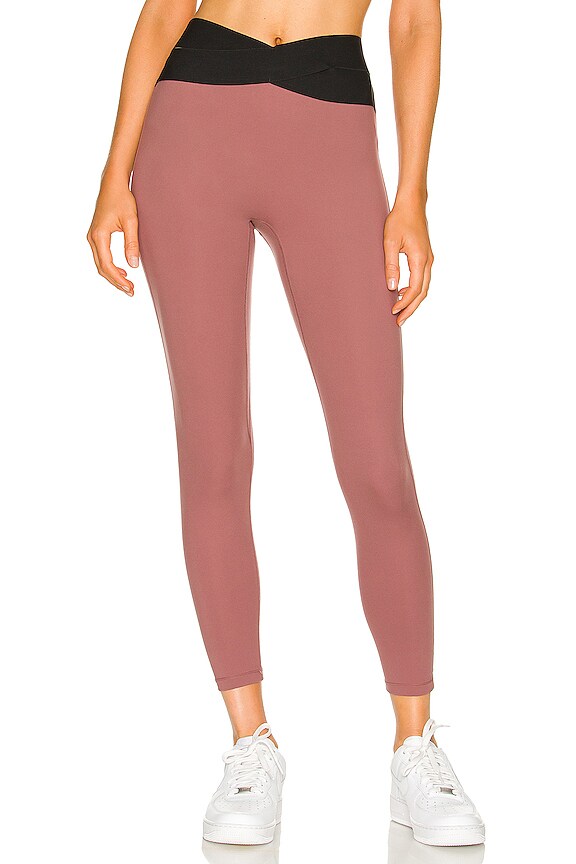 view 1 of 4 Corso Crossover Legging in Warm Earth & Black