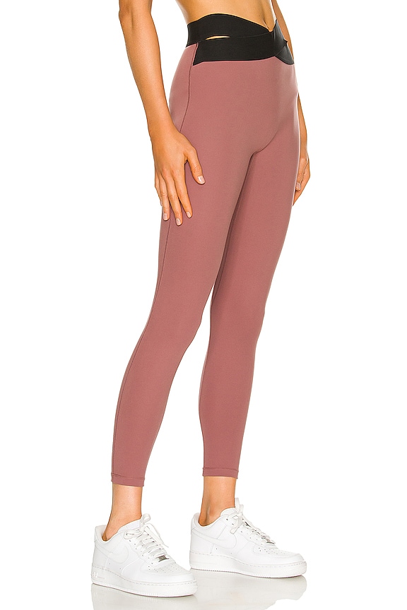 view 2 of 4 Corso Crossover Legging in Warm Earth & Black