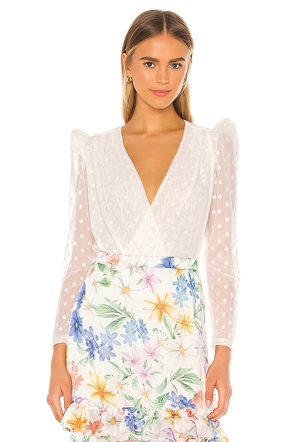 view 1 of 6 BODY TULLE in Off White