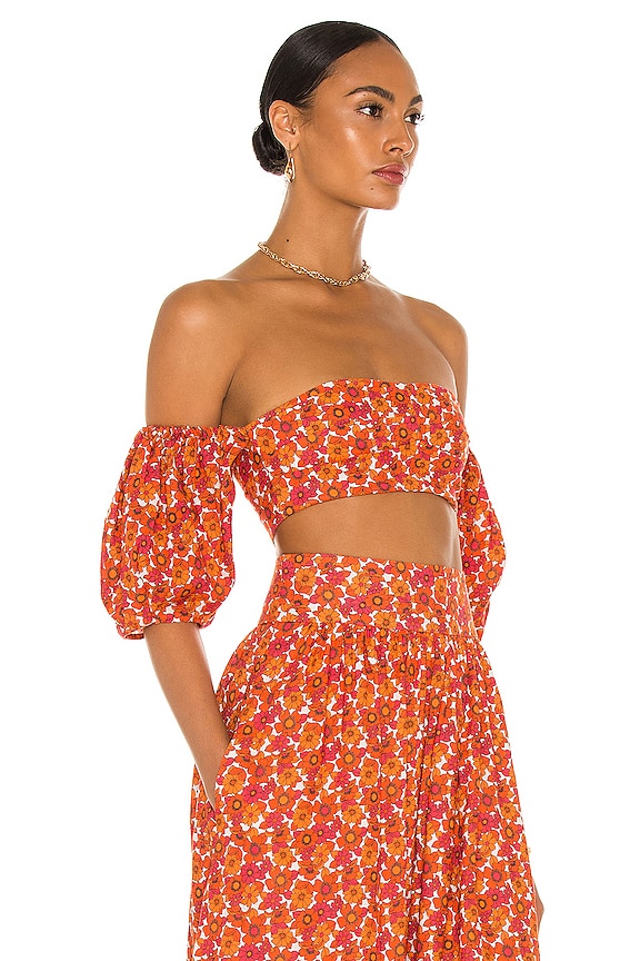 view 2 of 4 CROPPED トップ in Orange