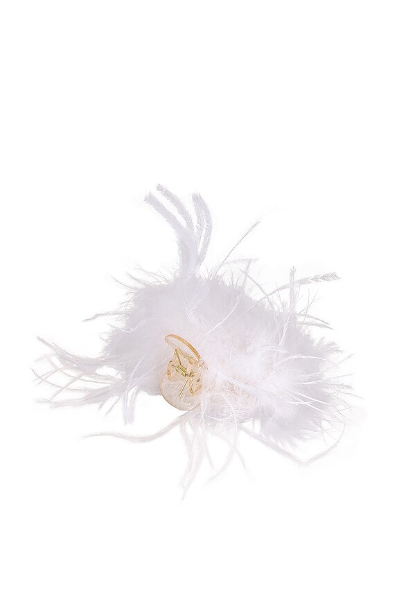 view 2 of 2 Tessa Claw Clip in White