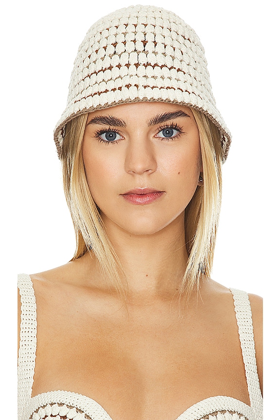 view 2 of 4 Mara Crochet Hat in Ivory Natural
