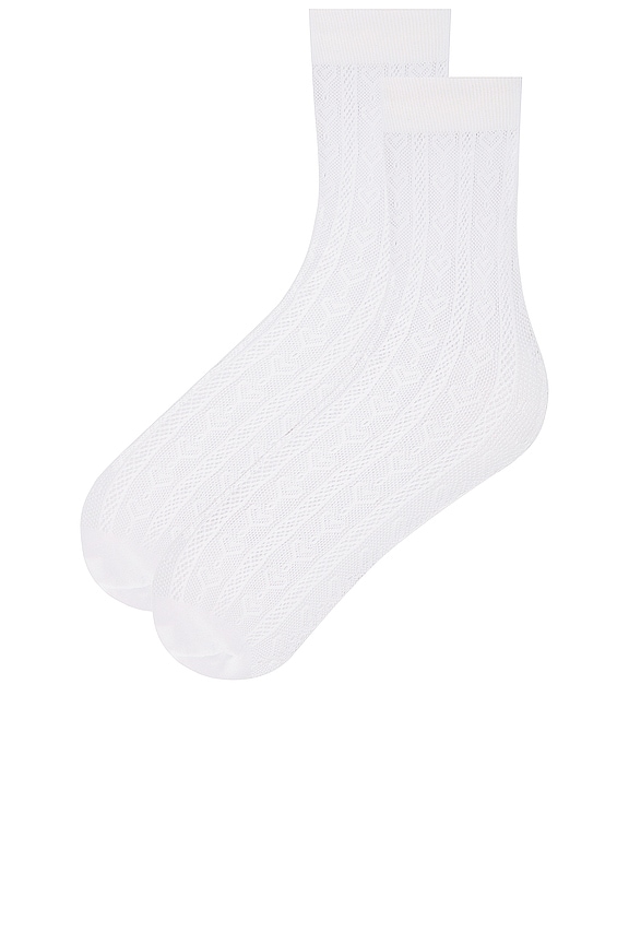 view 2 of 3 Diana Socks in White