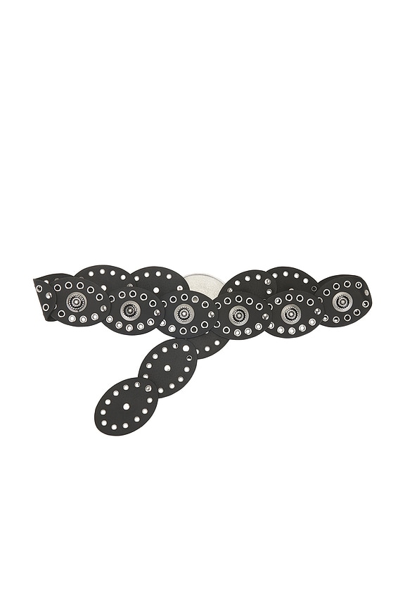 view 2 of 3 CEINTURE WYATT in Black & Silver