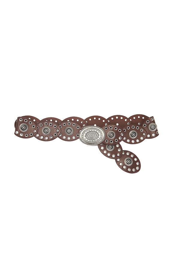 view 1 of 3 WYATT 벨트 in Brown & Silver