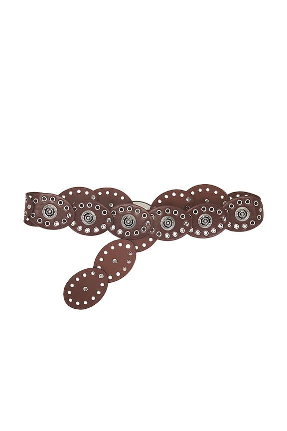 view 2 of 3 WYATT 벨트 in Brown & Silver