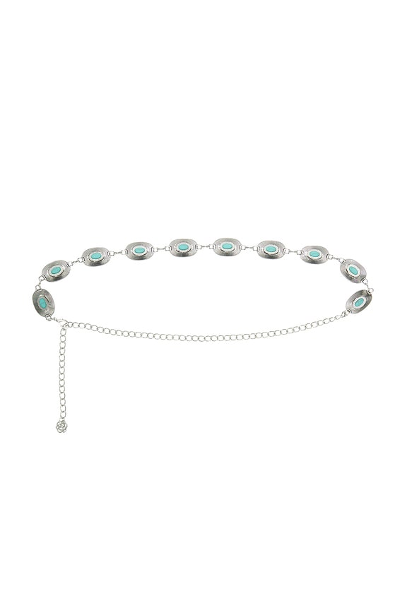 view 2 of 3 Lovers + Friends Lucia Belt in Blue Silver