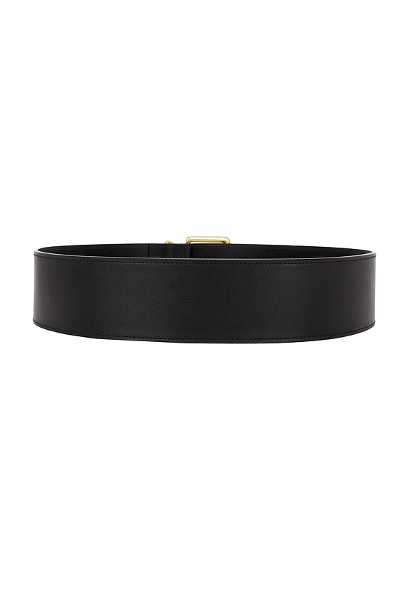 view 2 of 3 Wide Belt in Black & Gold