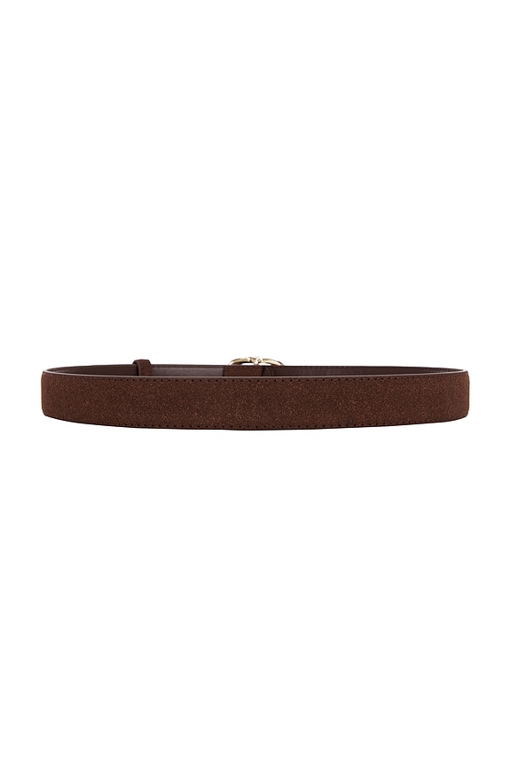 view 2 of 3 Perry Belt in Brown Suede