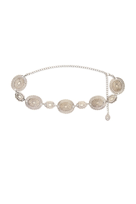 view 2 of 3 Aurea Belt in Silver & Turquoise