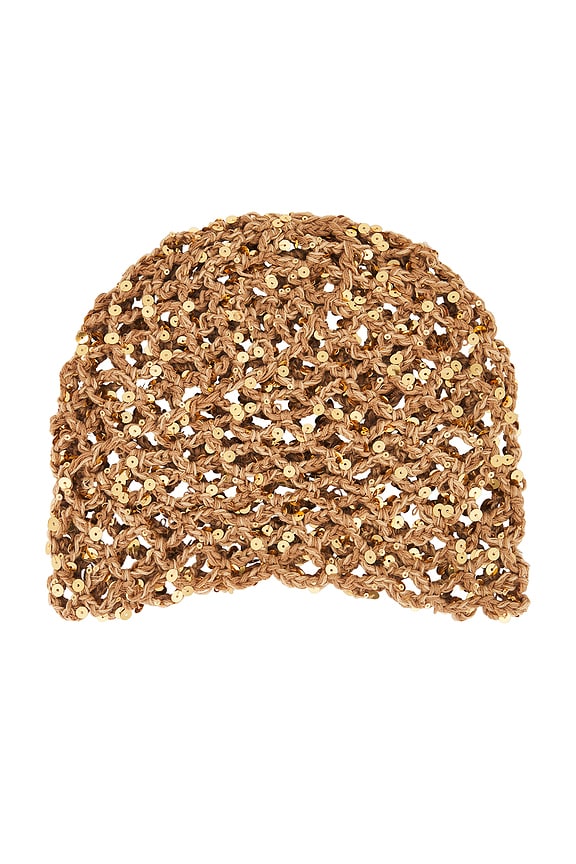 view 2 of 2 Tanya Crochet Hat in Taupe