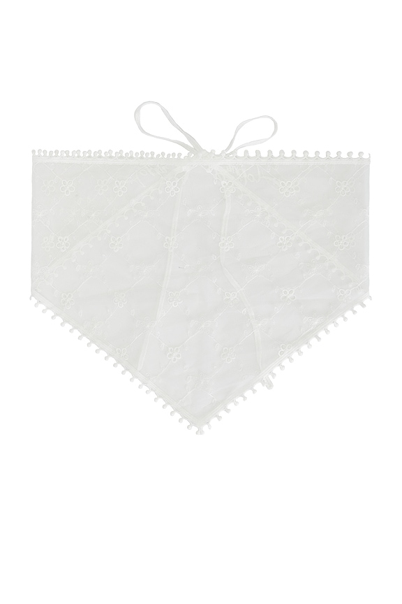 view 1 of 2 PAÑUELO JOSEFINA in White