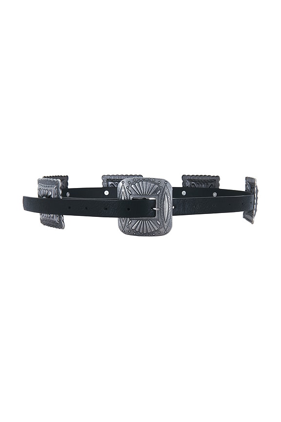 view 1 of 3 CEINTURE BELLA in Black & Silver