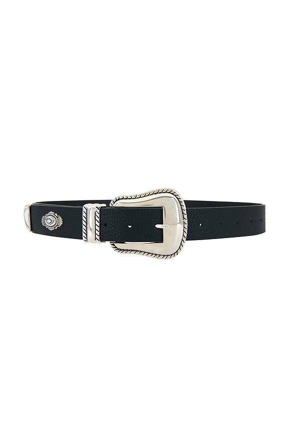 view 1 of 3 Amelie Belt in Black & Silver