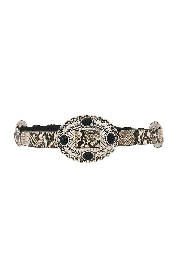 view 1 of 3 CEINTURE GYPSY in Black & Snake