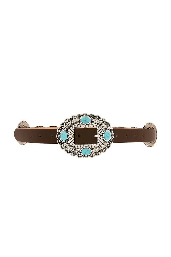 view 1 of 3 CEINTURE GYPSY in Brown & Turquoise