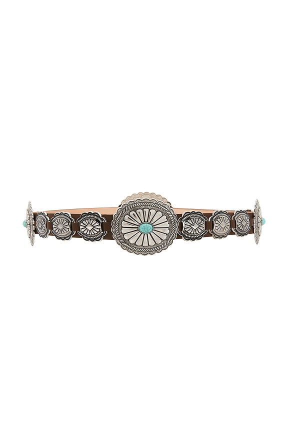 view 2 of 3 CEINTURE GYPSY in Brown & Turquoise