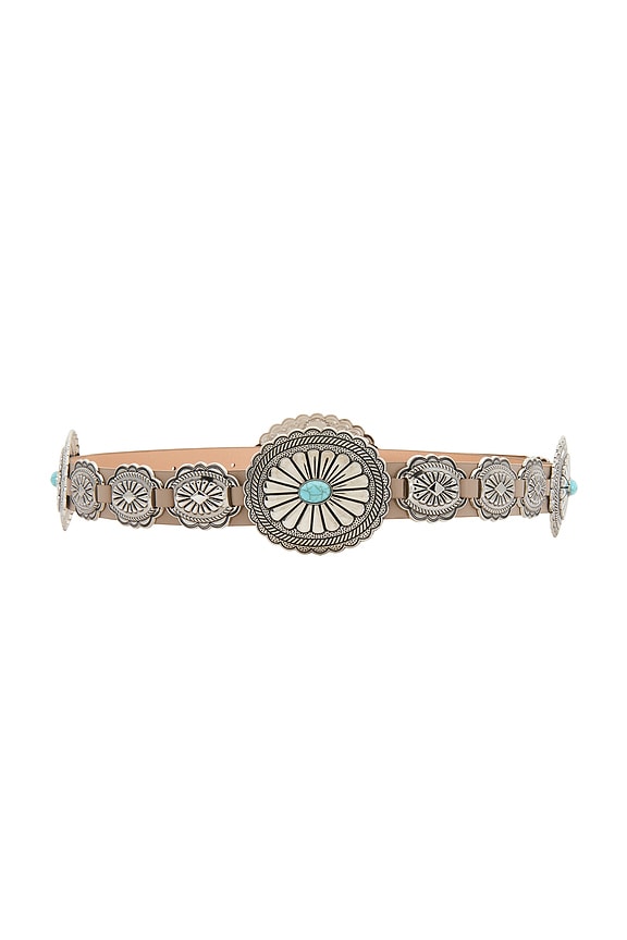 view 2 of 3 CINTURÓN GYPSY in Taupe & Turquoise