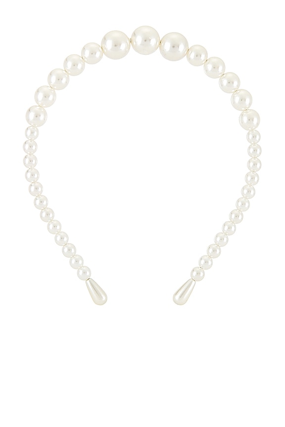 view 2 of 3 Marta Pearl Headband in Pearl