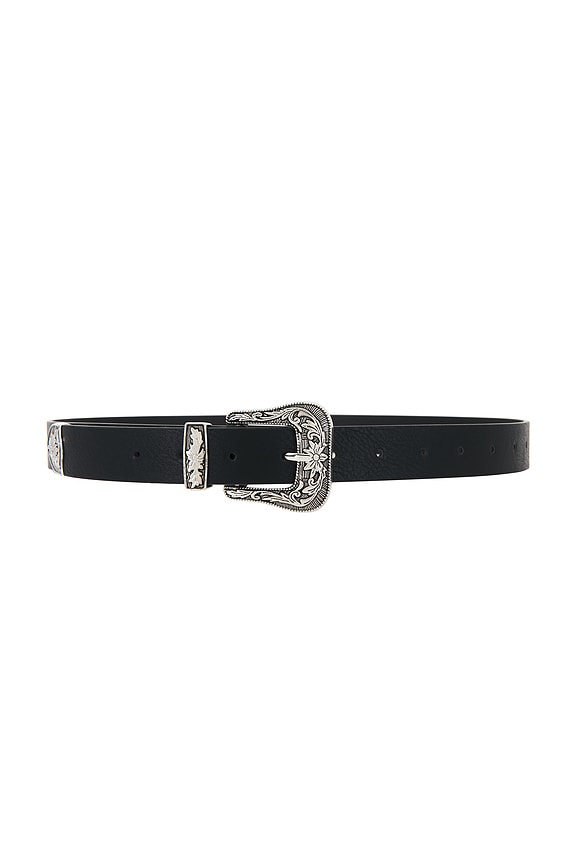 view 1 of 3 CEINTURE SAIRA in Black & Silver
