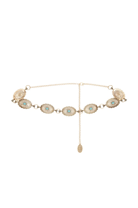 view 1 of 3 CEINTURE REN in Gold & Turqoise