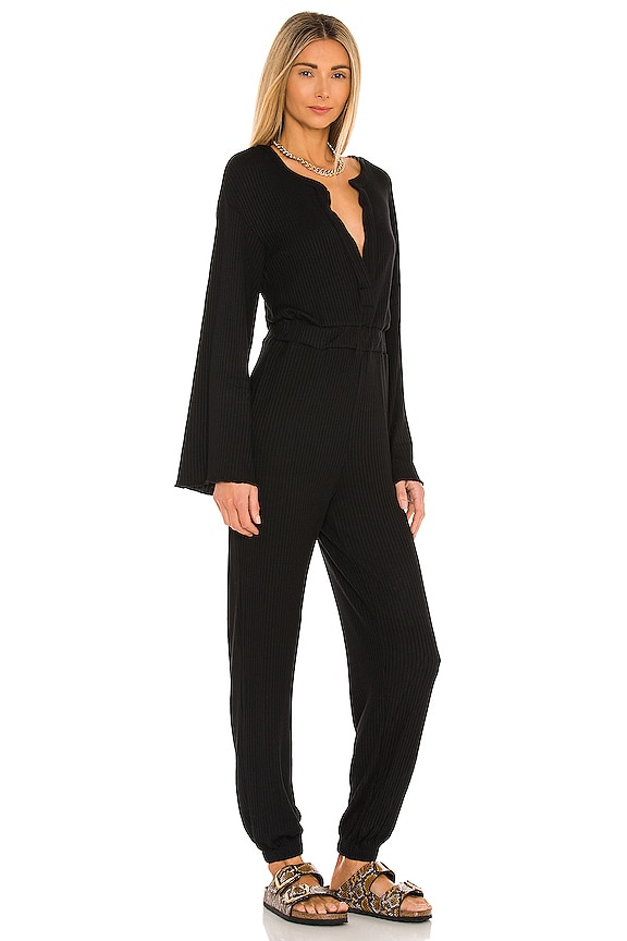 view 2 of 4 Henley Jumpsuit in Black