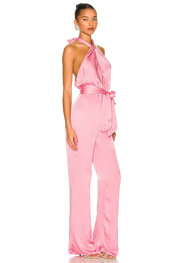 view 2 of 3 Carlita Jumpsuit in Rosebloom Pink