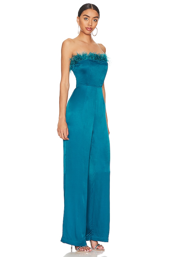 view 2 of 3 Trish Jumpsuit in Deep Cyan