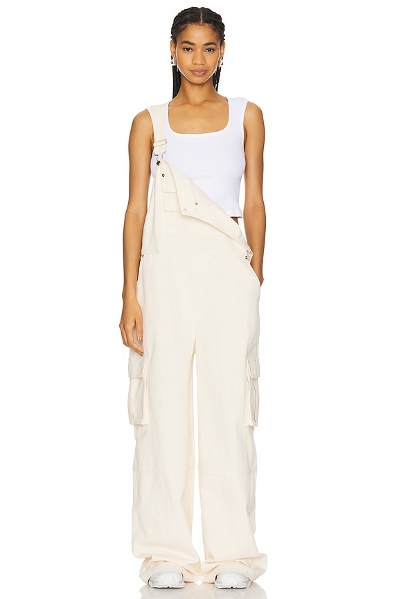 view 2 of 4 Birdie Overalls Jumpsuit in Ivory