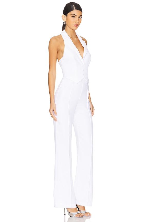 view 2 of 3 Elena Jumpsuit in White