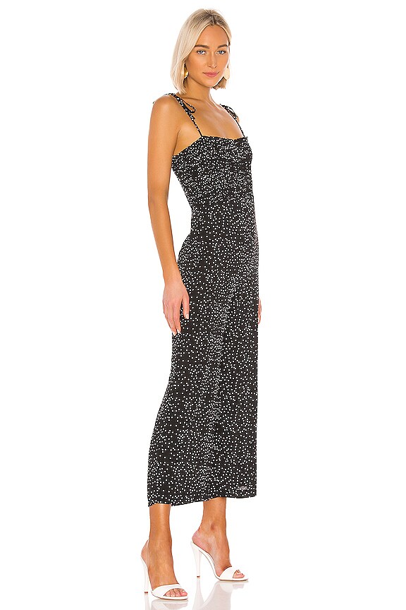 view 2 of 4 Selena Jumpsuit in Black Dot