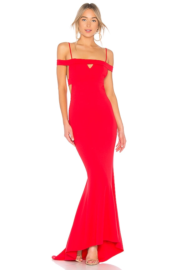 view 2 of 3 Cece Gown in Red Rose