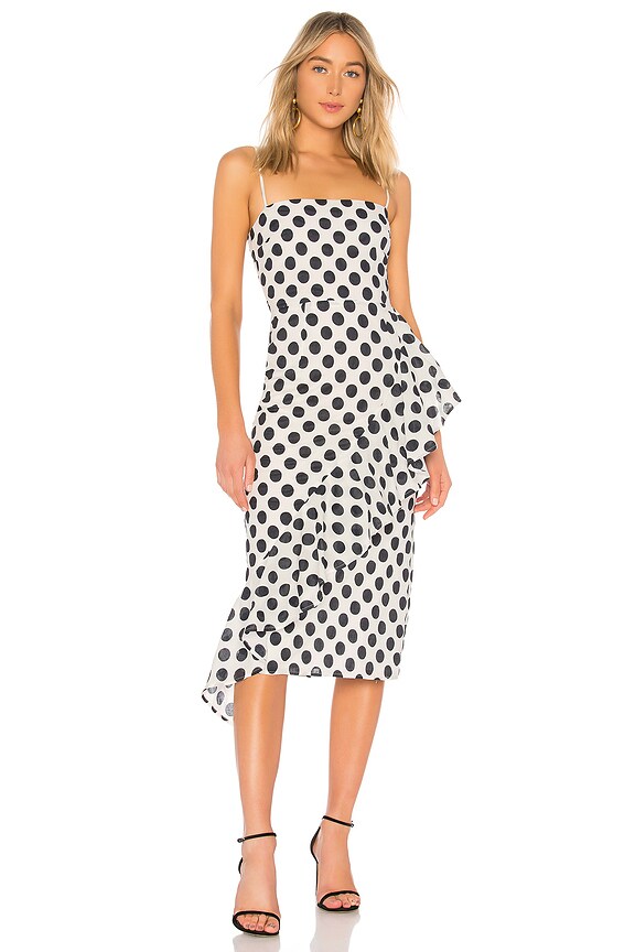 view 1 of 3 Ellie Midi Dress in Black & White