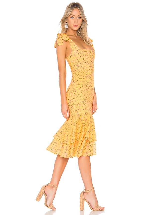 view 2 of 3 VESTIDO CON LAZO AL HOMBRO DAY KEEP in Goldenrod Ditsy