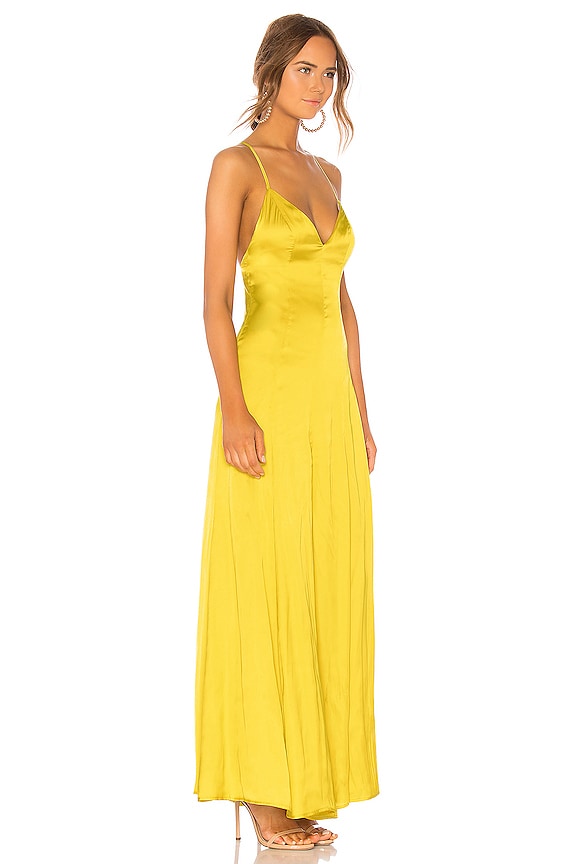 view 2 of 3 Bermuda Dress in Chartreuse Green