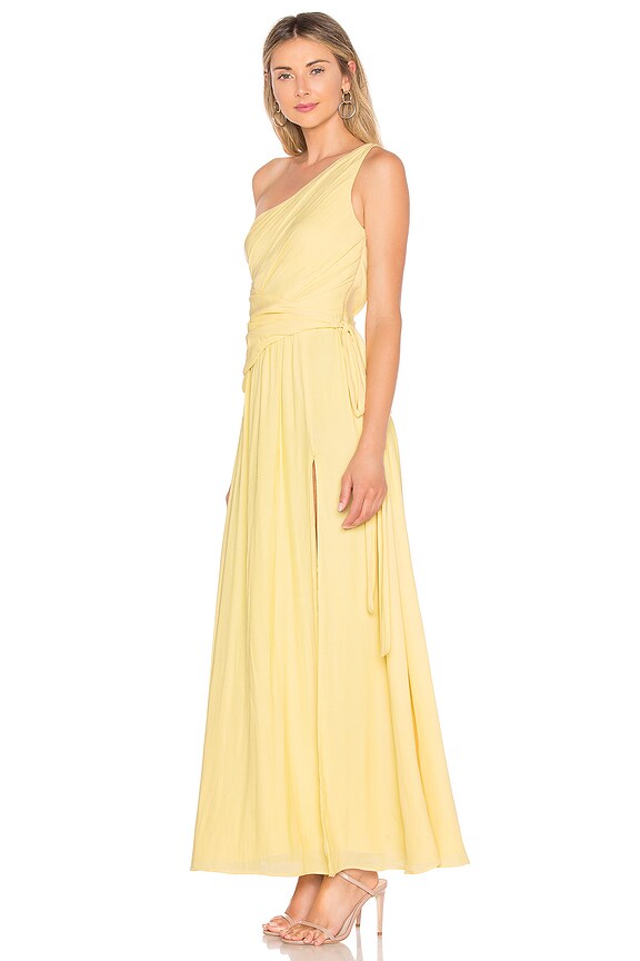 view 2 of 3 Titania Gown in Cream Yellow