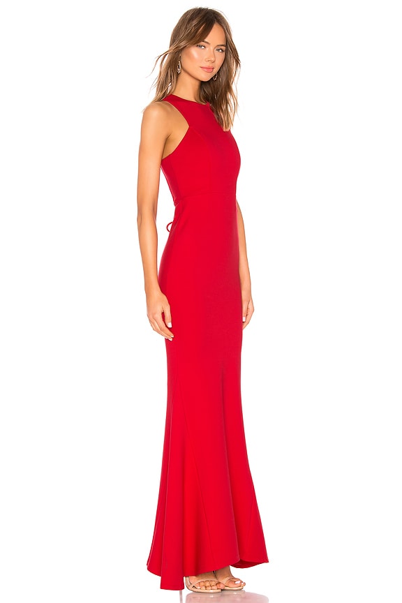 view 2 of 4 VESTIDO LARGO ANUDADO ABBY in Red