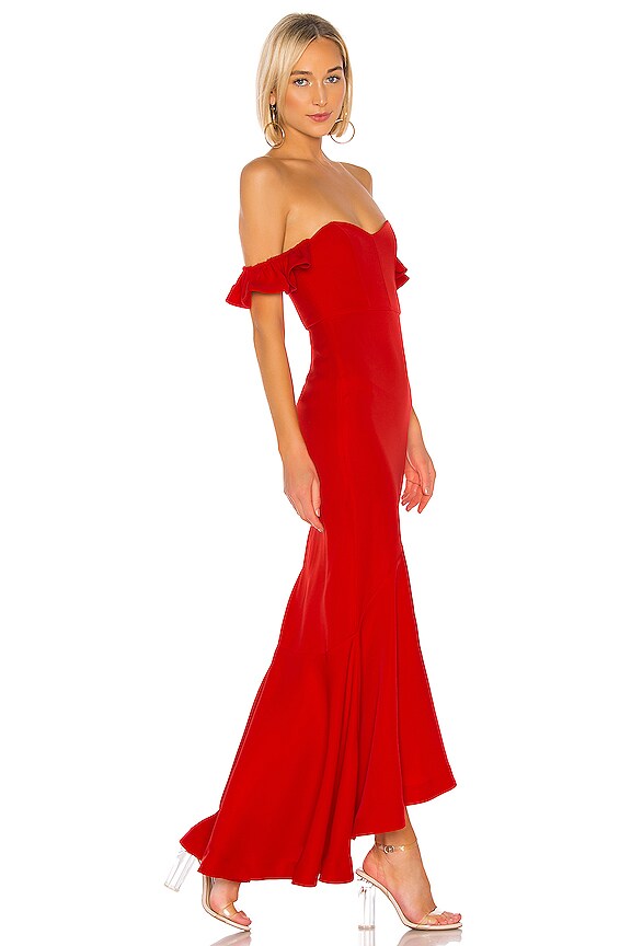 view 2 of 3 Lolita Gown in Fiery Red