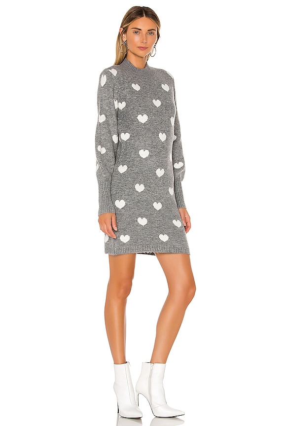 view 2 of 3 Kamalla Sweater Dress in Grey Hearts