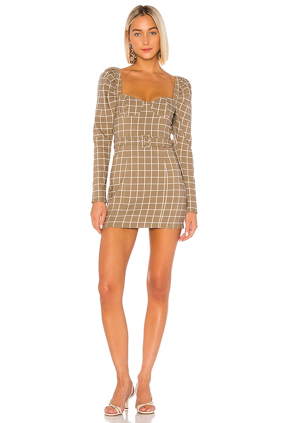 view 1 of 3 Jacob Mini Dress in Olive Plaid