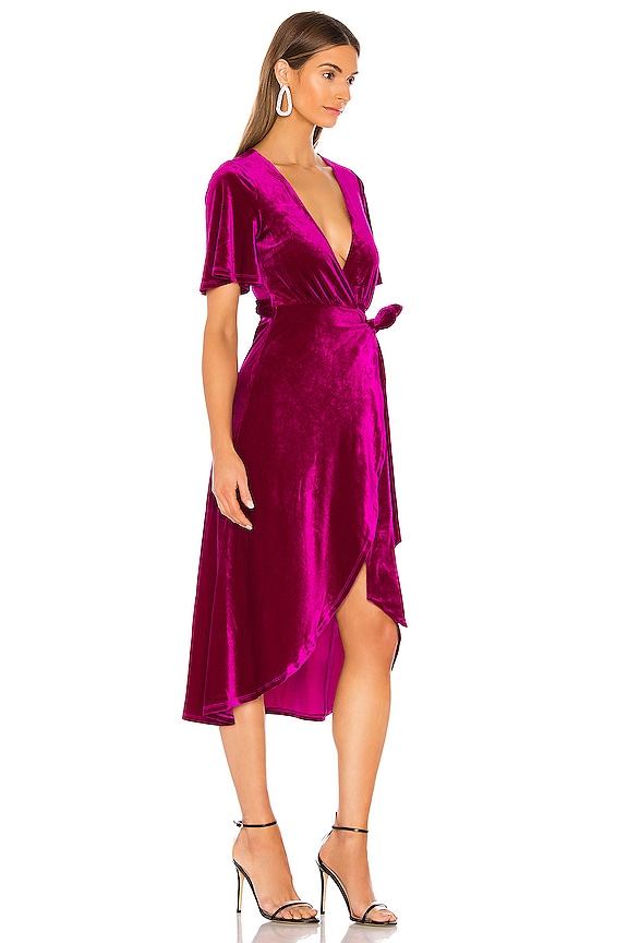 view 2 of 3 Brene Midi Dress in Magenta