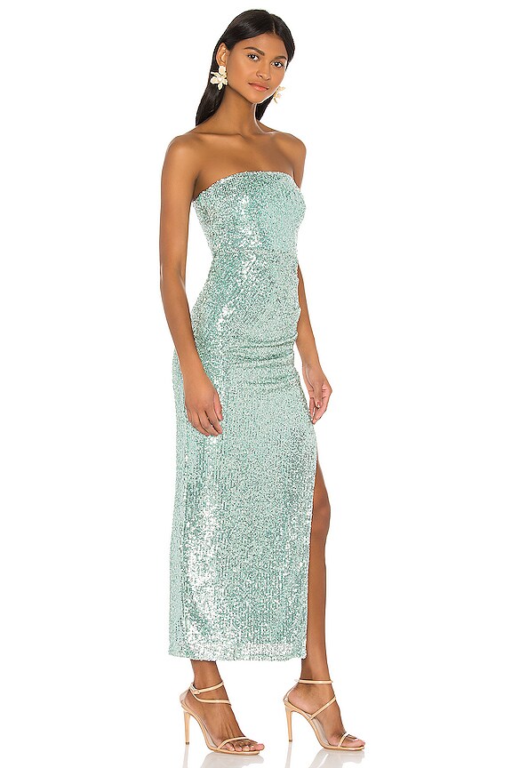 view 2 of 4 VESTIDO LARGO BRIGHTON in Sea Green