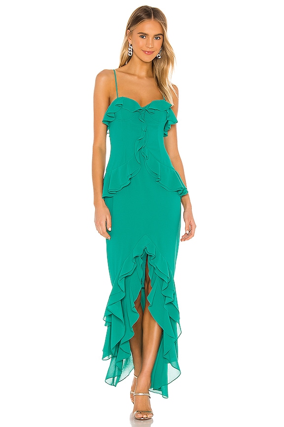 view 1 of 3 VESTIDO LARGO MELISSA in Deep Teal