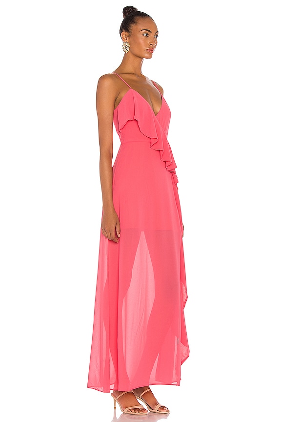 view 2 of 3 ROBE MAXI DARCY in Grapefruit Pink