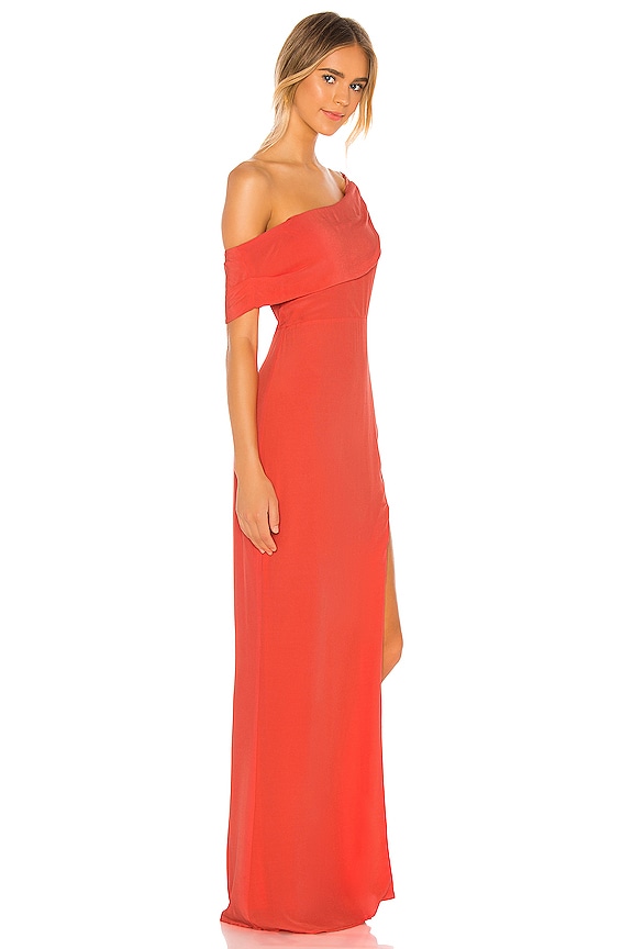 view 2 of 3 VESTIDO LARGO MARIGOLD in Red Orange