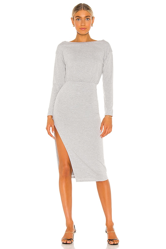 view 1 of 3 Lalli Midi Dress in Heather Grey