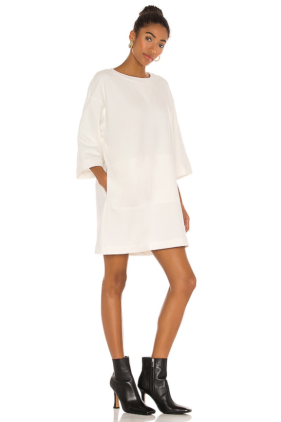 view 2 of 3 MINIVESTIDO SWEATSHIRT in White